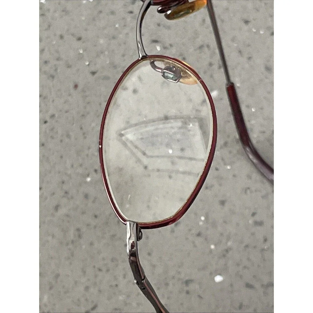 Covergirl Eyeglasses Frames ONLY CG303 47-18-130 red oval full rim Col 608